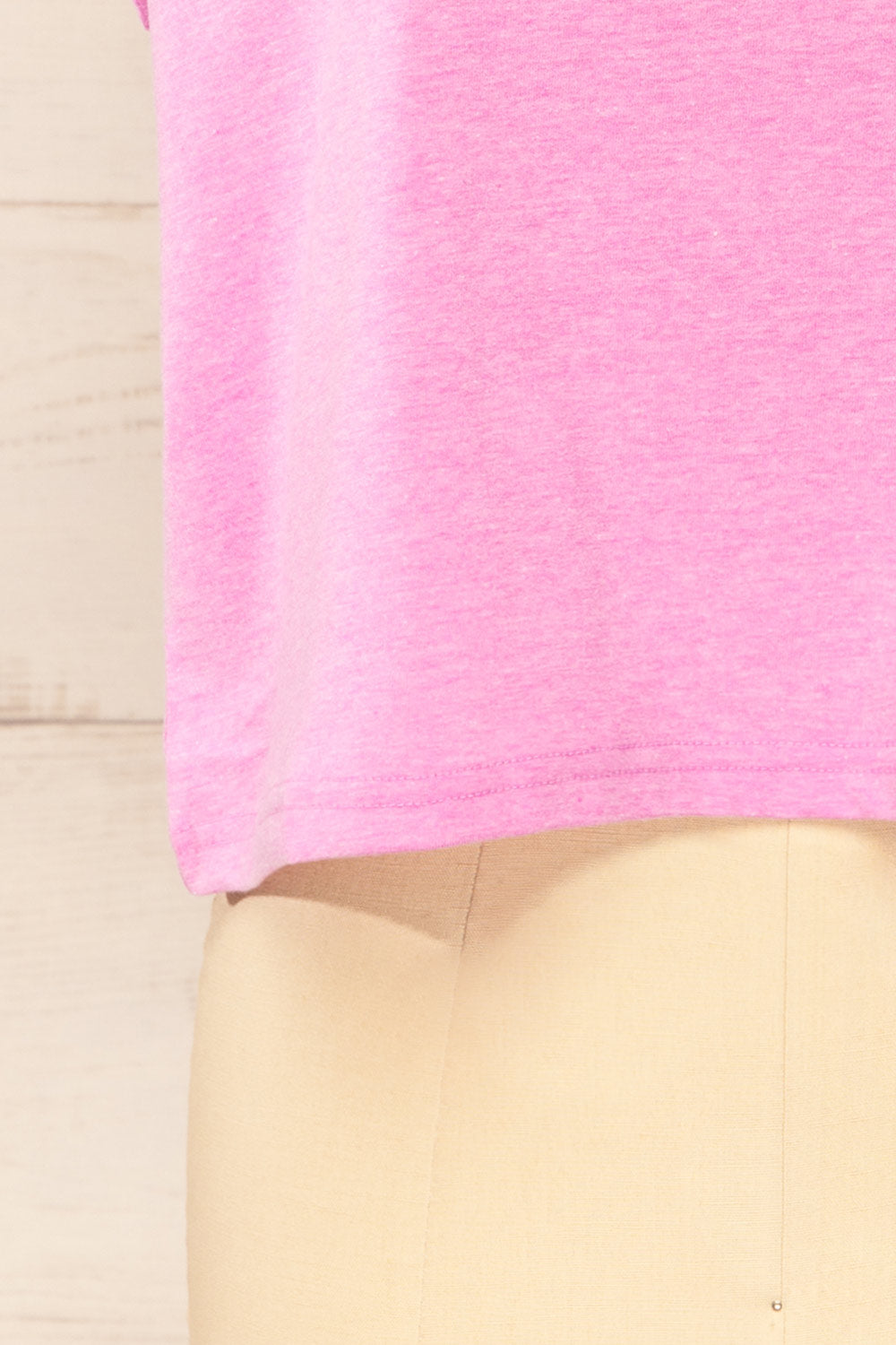Cheddington Pink Cropped T-Shirt | La petite garçonne  bottom 