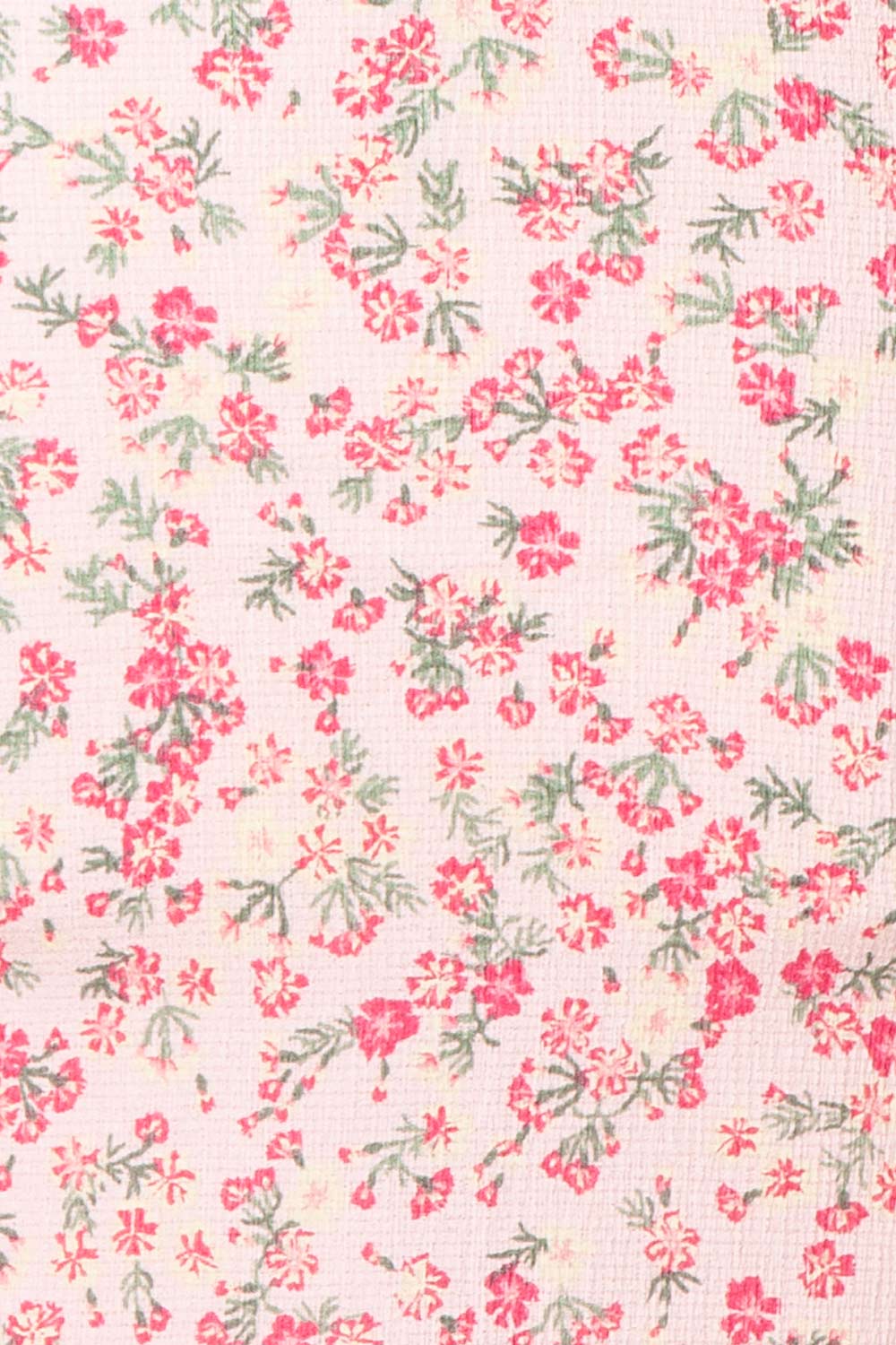 Chevy Pink Fitted Floral Short Dress w/ Ruffles | Boutique 1861 fabric