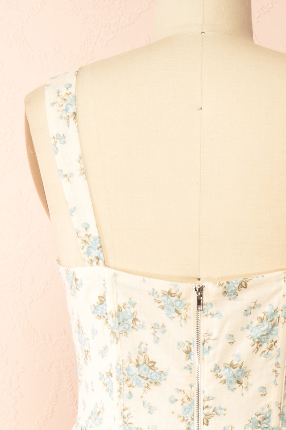 Chinaka Midi Floral Corset Dress with High Slit | Boutique 1861 back