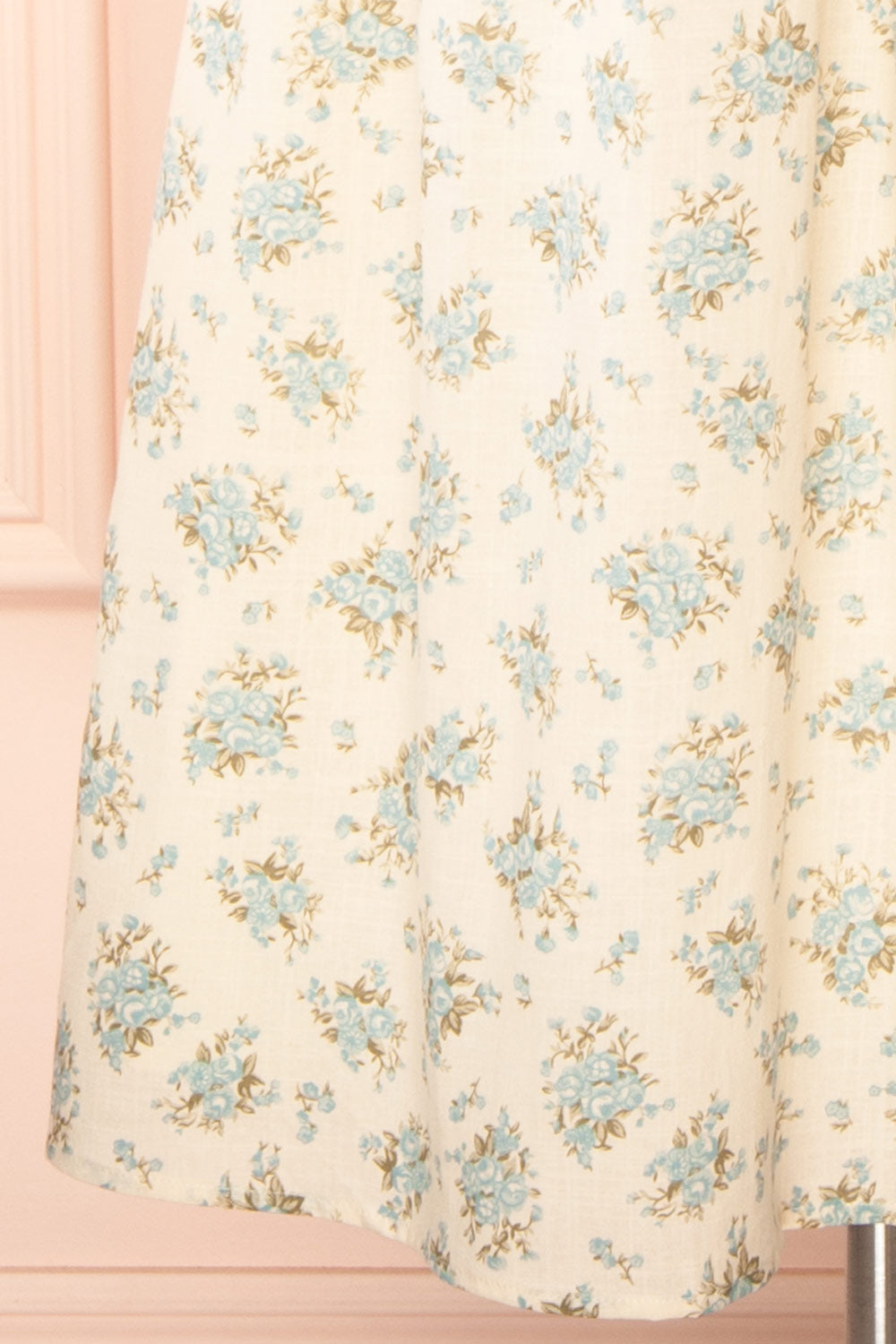 Chinaka Midi Floral Corset Dress with High Slit | Boutique 1861 bottom