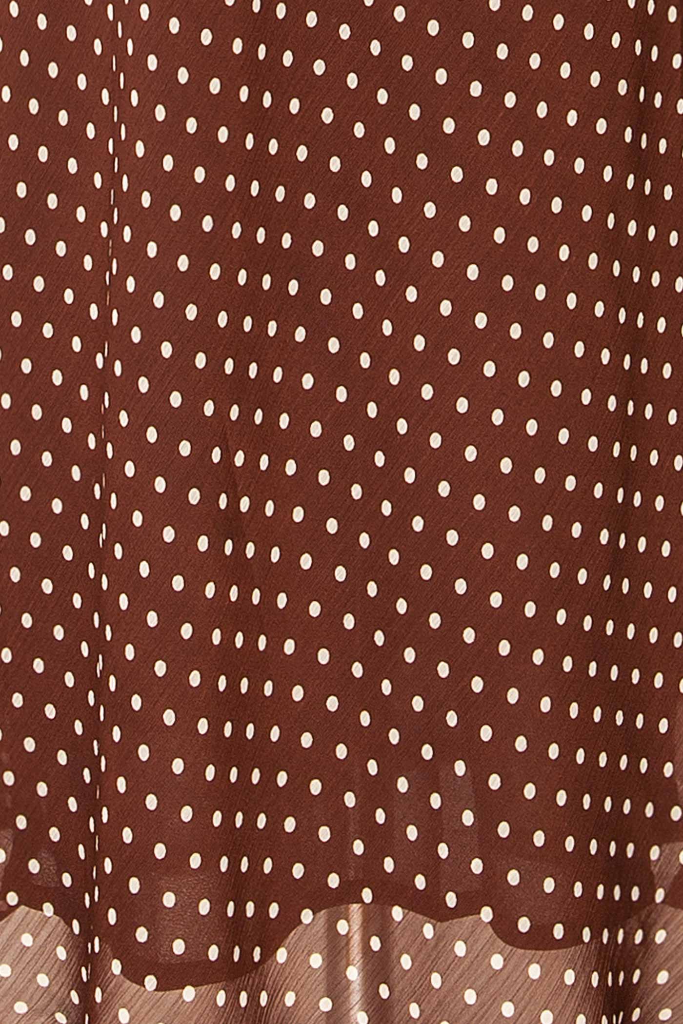 Cholula | Asymmetrical Maxi Polka Dots Dress