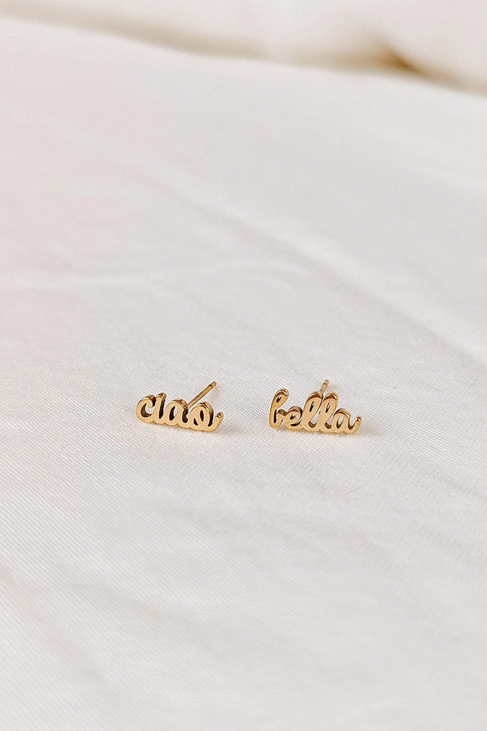 Destin Golden "Ciao Bella" Earrings | La petite garçonne mimi