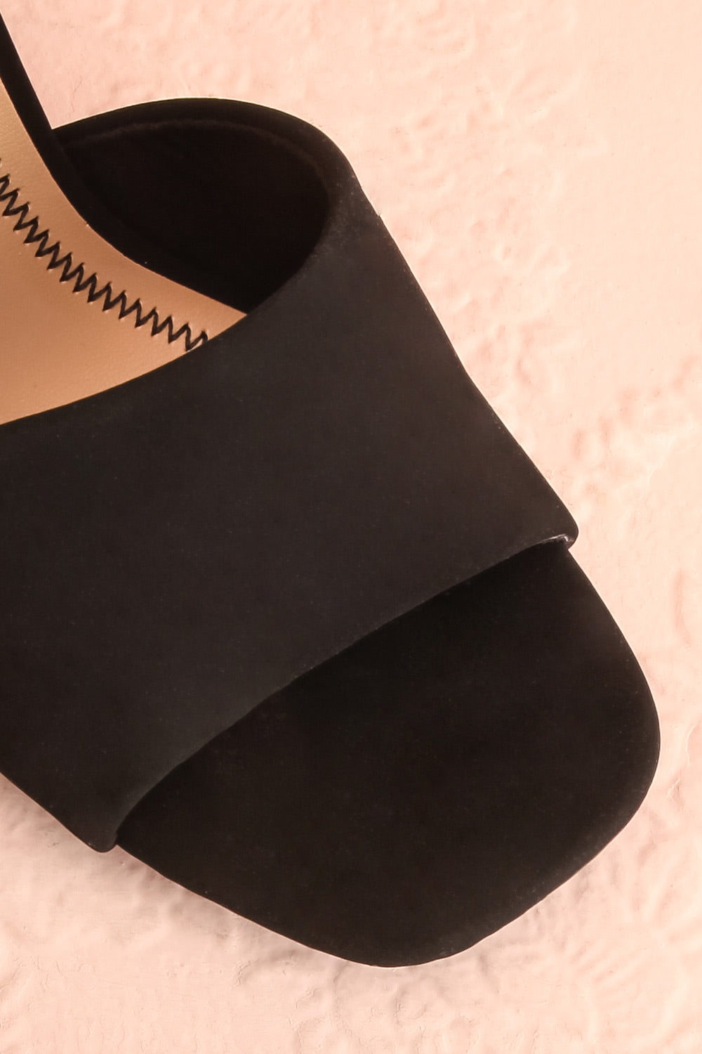 Cinah Black High Heel Sandals | Boutique 1861 flat close-up