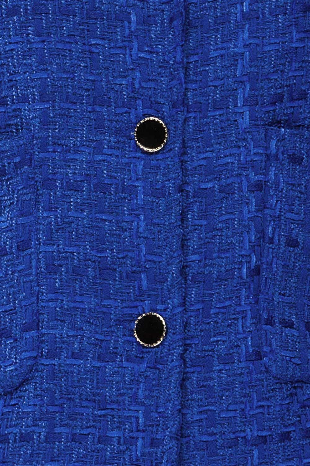 Citadine Blue Tweed Jacket w/ Front Pockets | La petite garçonne