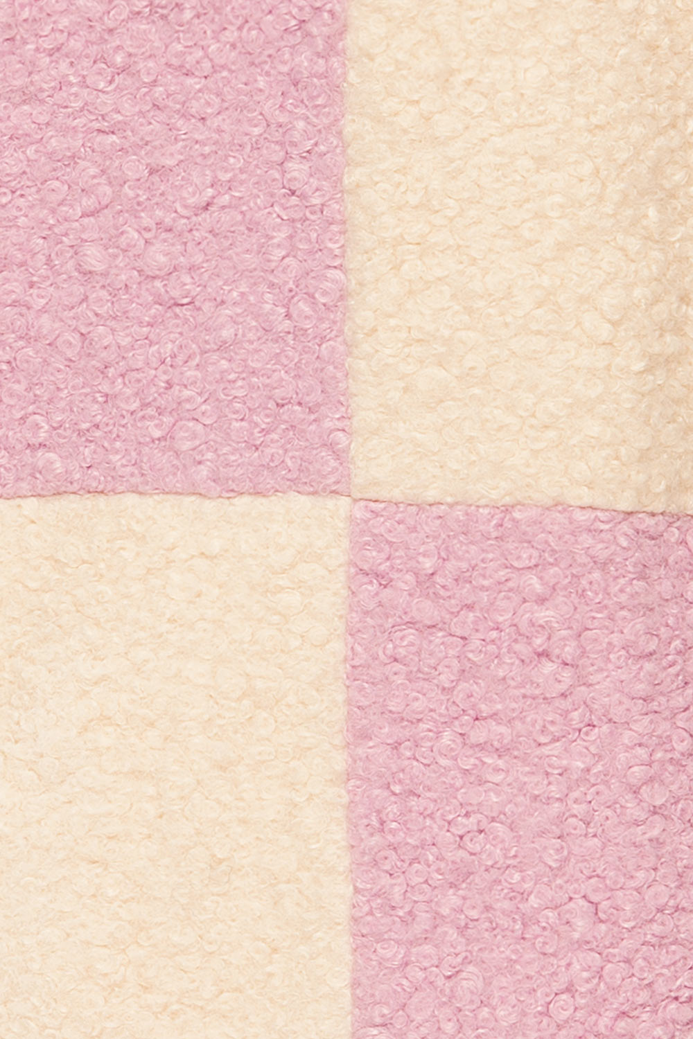 Clervie Knit Square Patterned Coat | La petite garçonne fabric