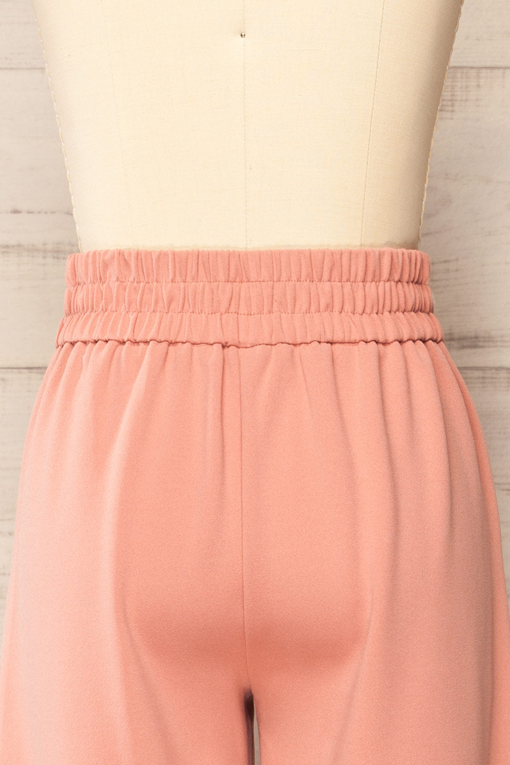 Clovelly Pink Straight-Leg Pants w/ Pockets | La petite garçonne back 