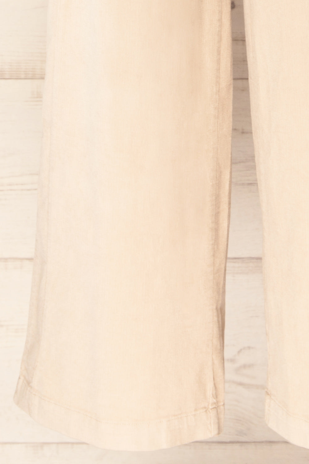 Clovis Beige Corduroy Pants with Adjustable Cord | La petite garçonne bottom