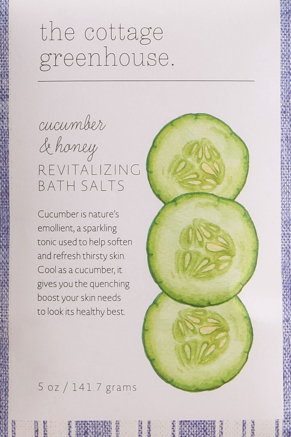 Cucumber & Honey Bath Salts | Maison garçonne close-up