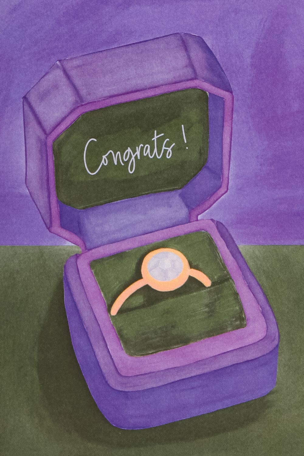 Congrats - Ring Box Card | Maison garçonne close-up