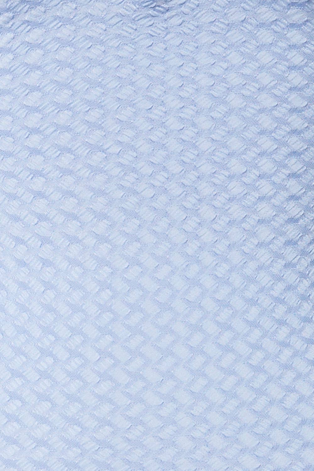 Corida Light Blue One-Piece Swimsuit | La petite garçonne fabric