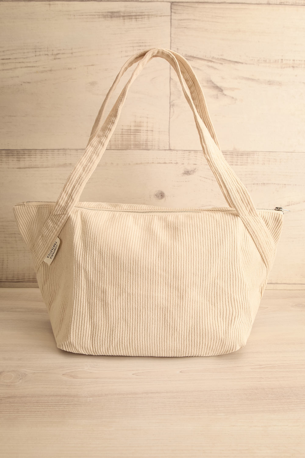 Cortura Ivory Corduroy Shoulder Bag | La petite garçonne