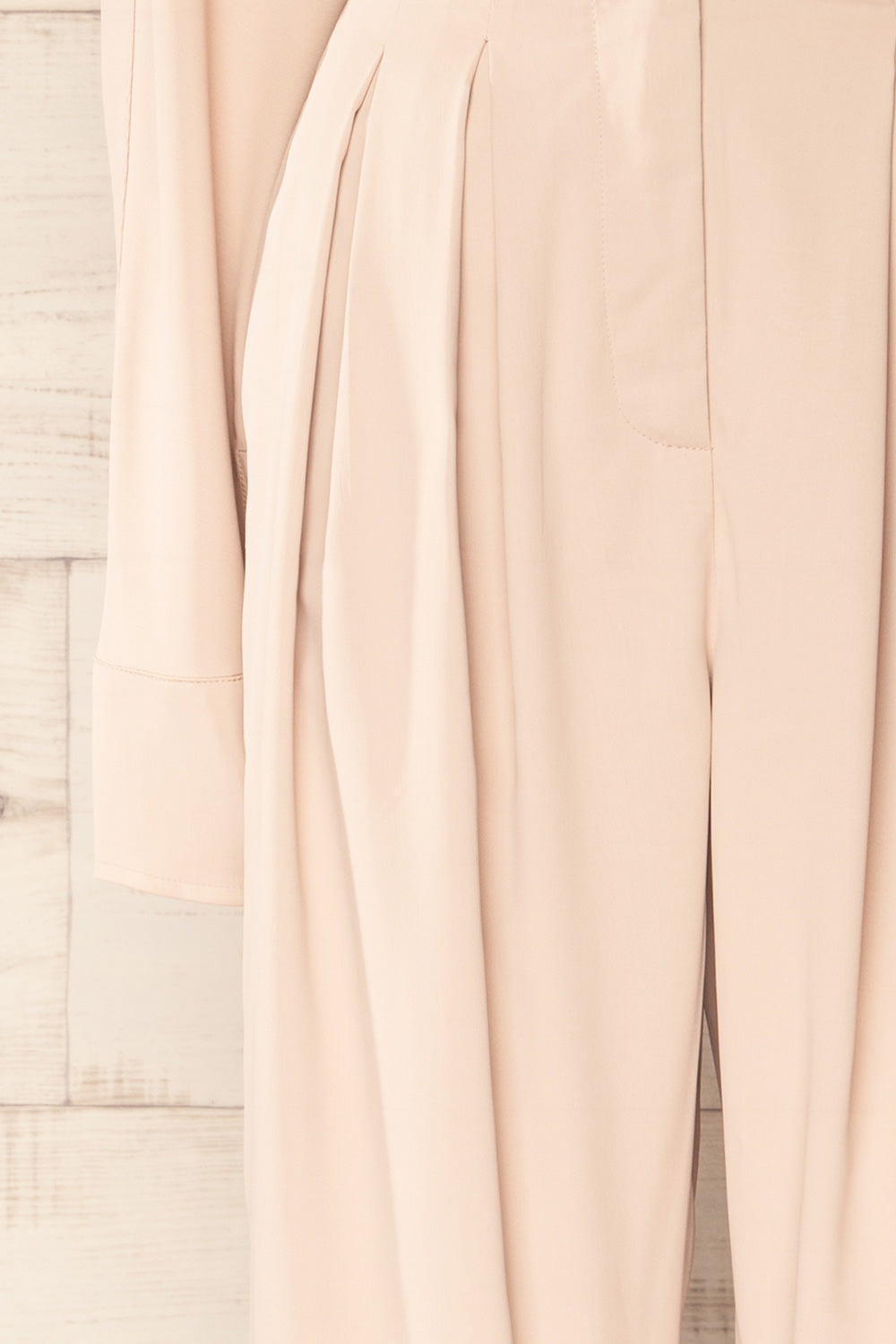 Cracovie Taupe Utility Jumpsuit w/ Long Sleeves | La petite garçonne sleeve