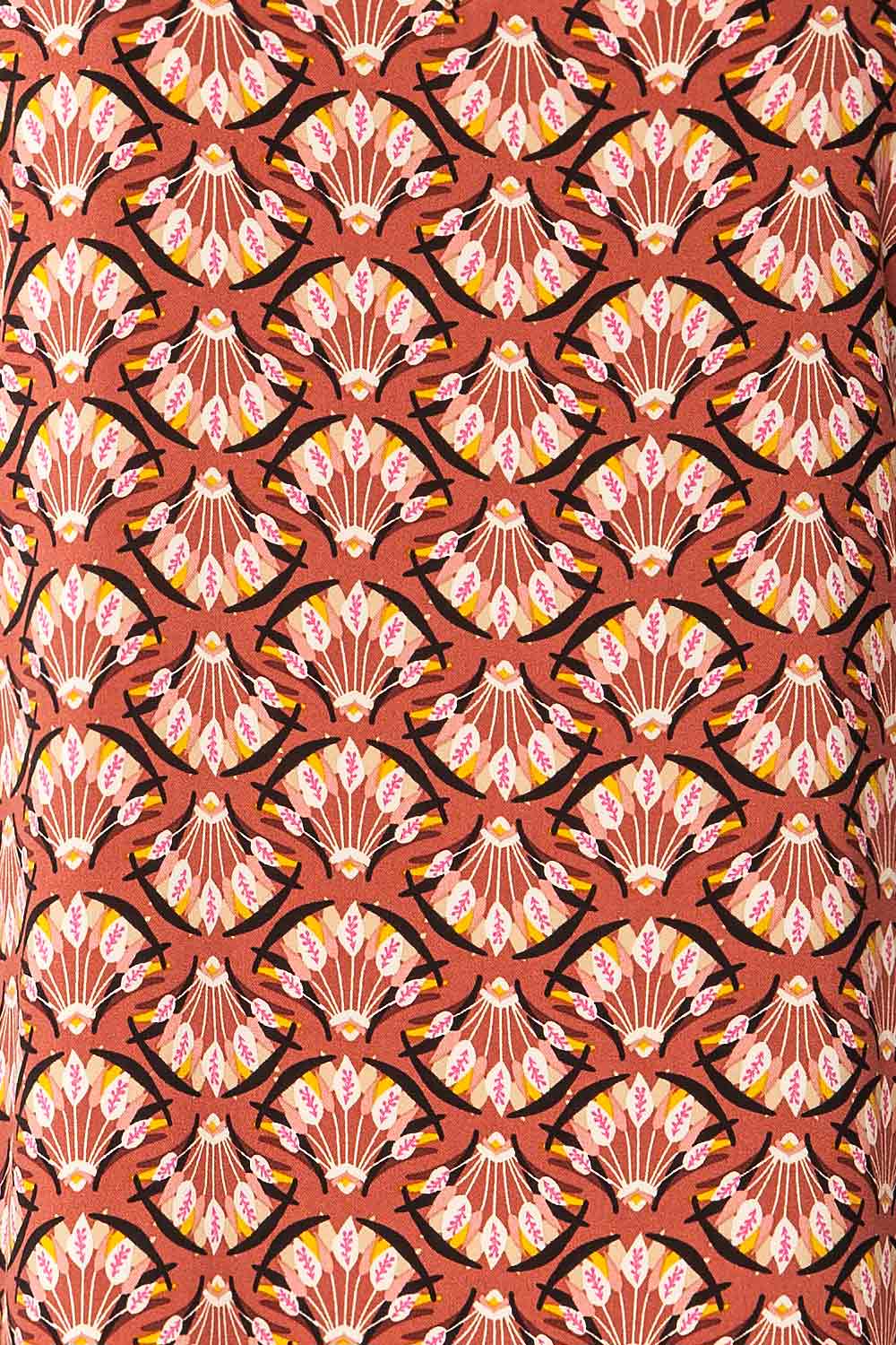 Creteil Pink Patterned Cami Top w/ Thin Straps | La petite garçonne texture