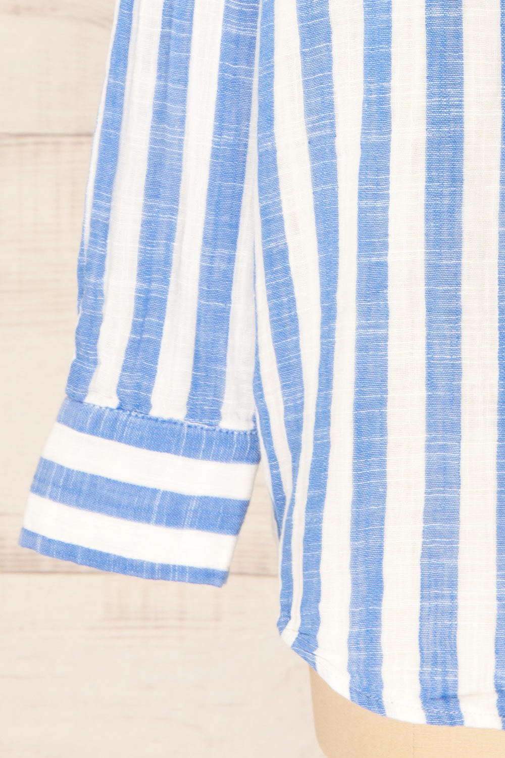 Cucuta Blue Striped Cotton Shirt | La petite garçonne bottom