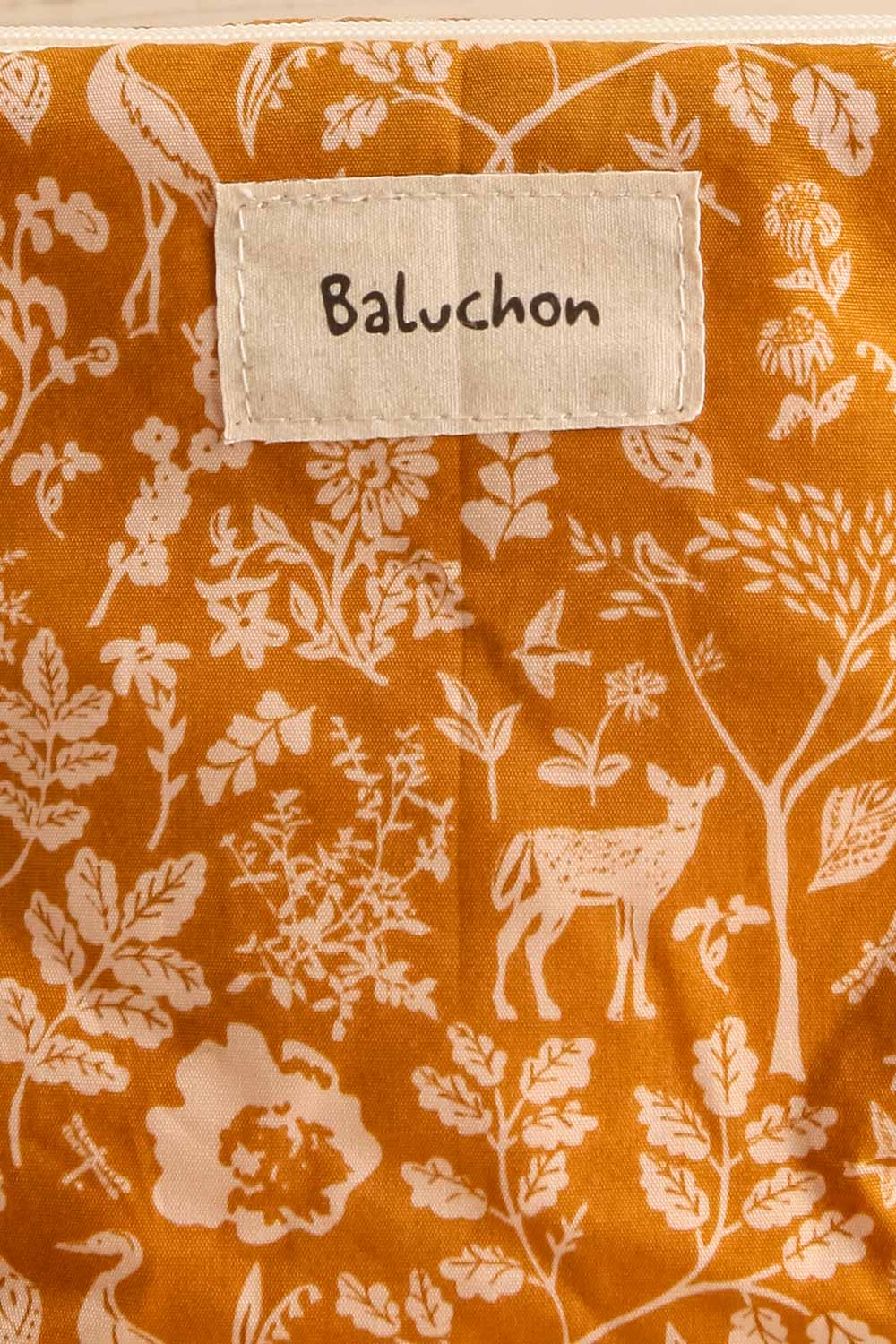 Curiosite Floral Cosmetic Bag | Maison garçonne fabric