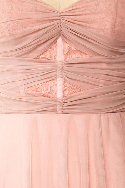 Cyrilla Midi Pink Tulle Dress | Boutique 1861 fabric