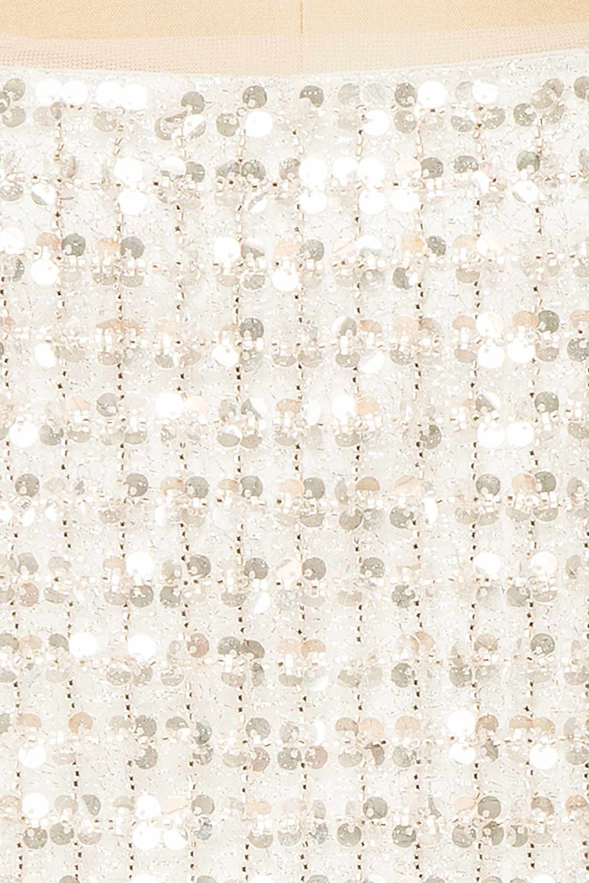 Dalinie | White Short Dress with Sequins