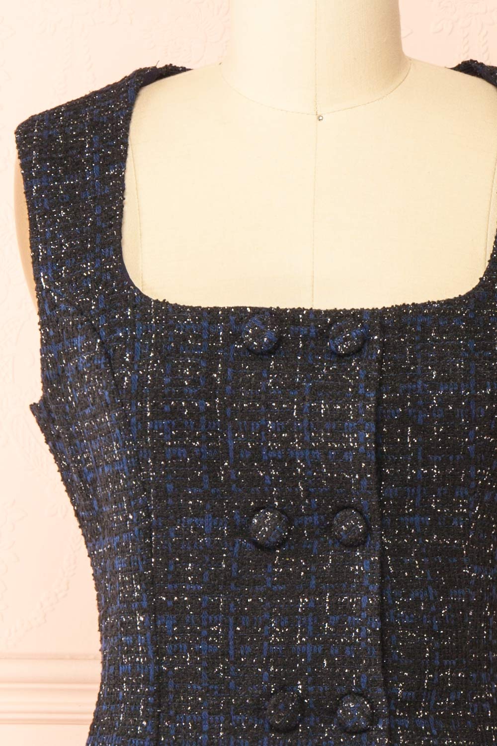 Davie Sparkling Tweed Top | Boutique 1861 front