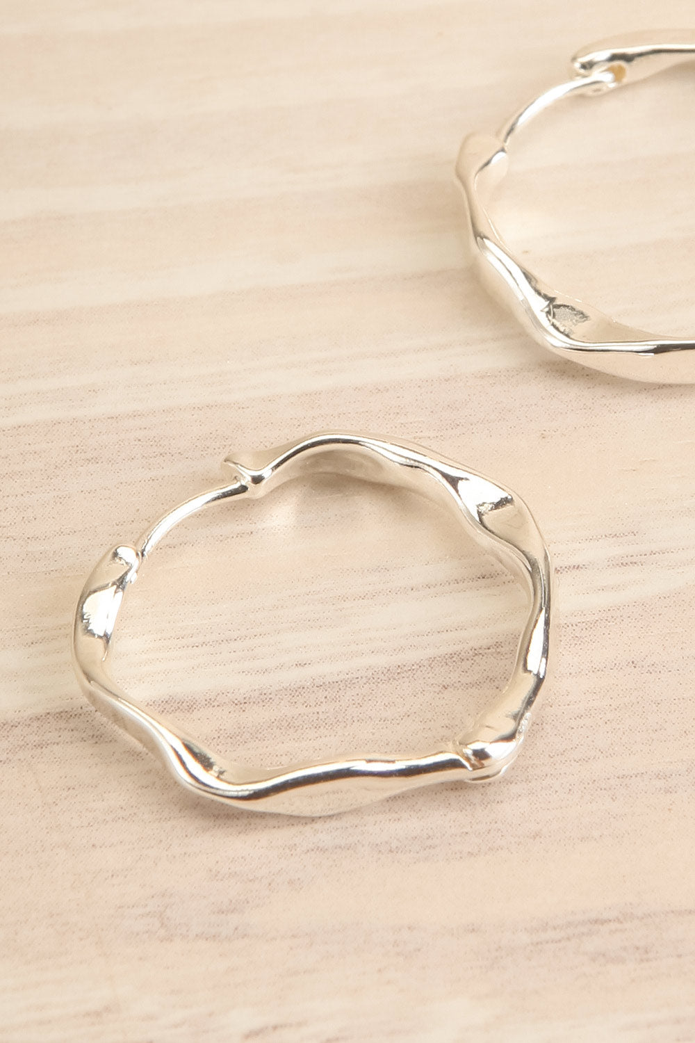 Dawna Silver Organic Gold-Plated Hoops | La petite garçonne