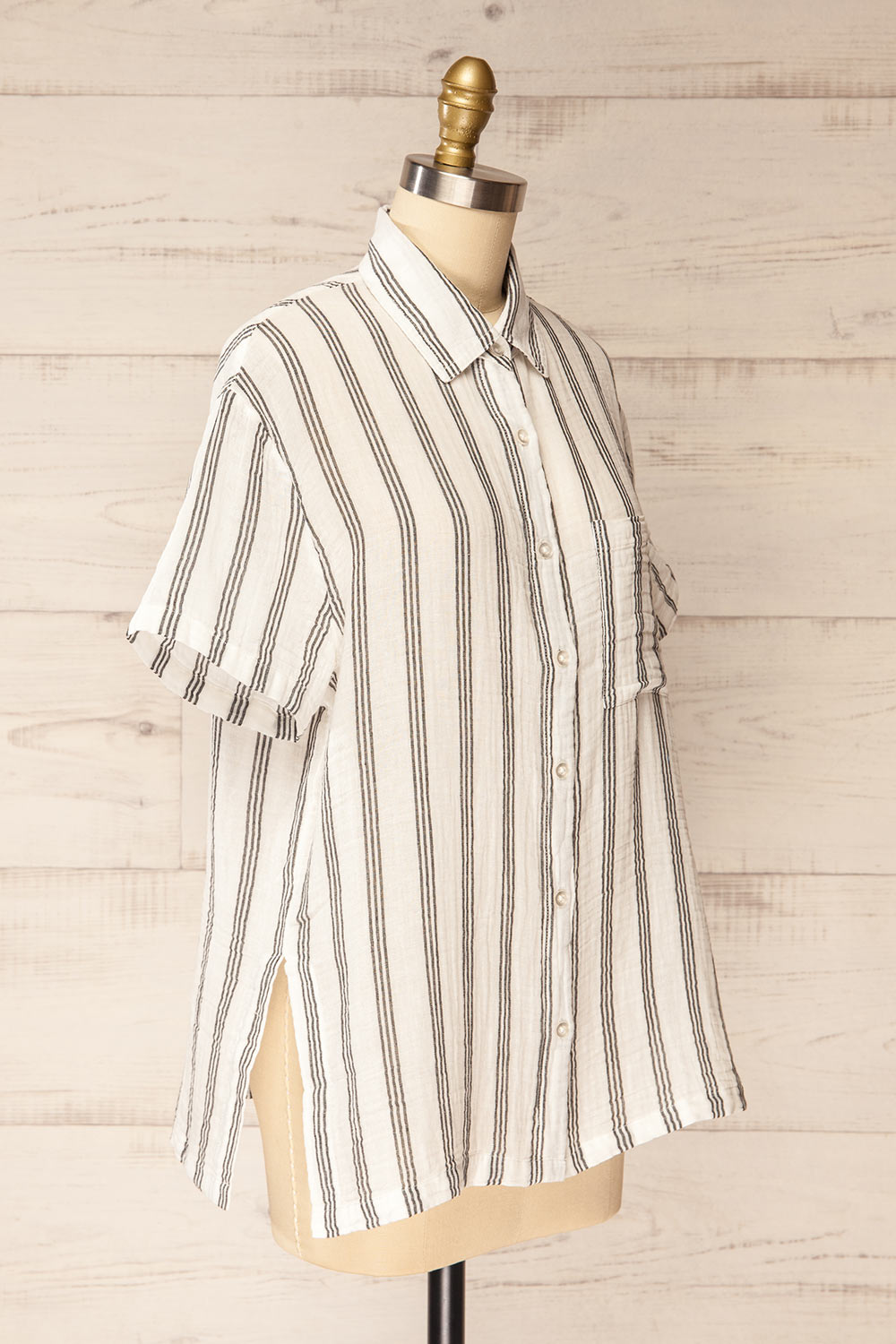 Debuche Oversized Striped Shirt | La petite garçonne side view