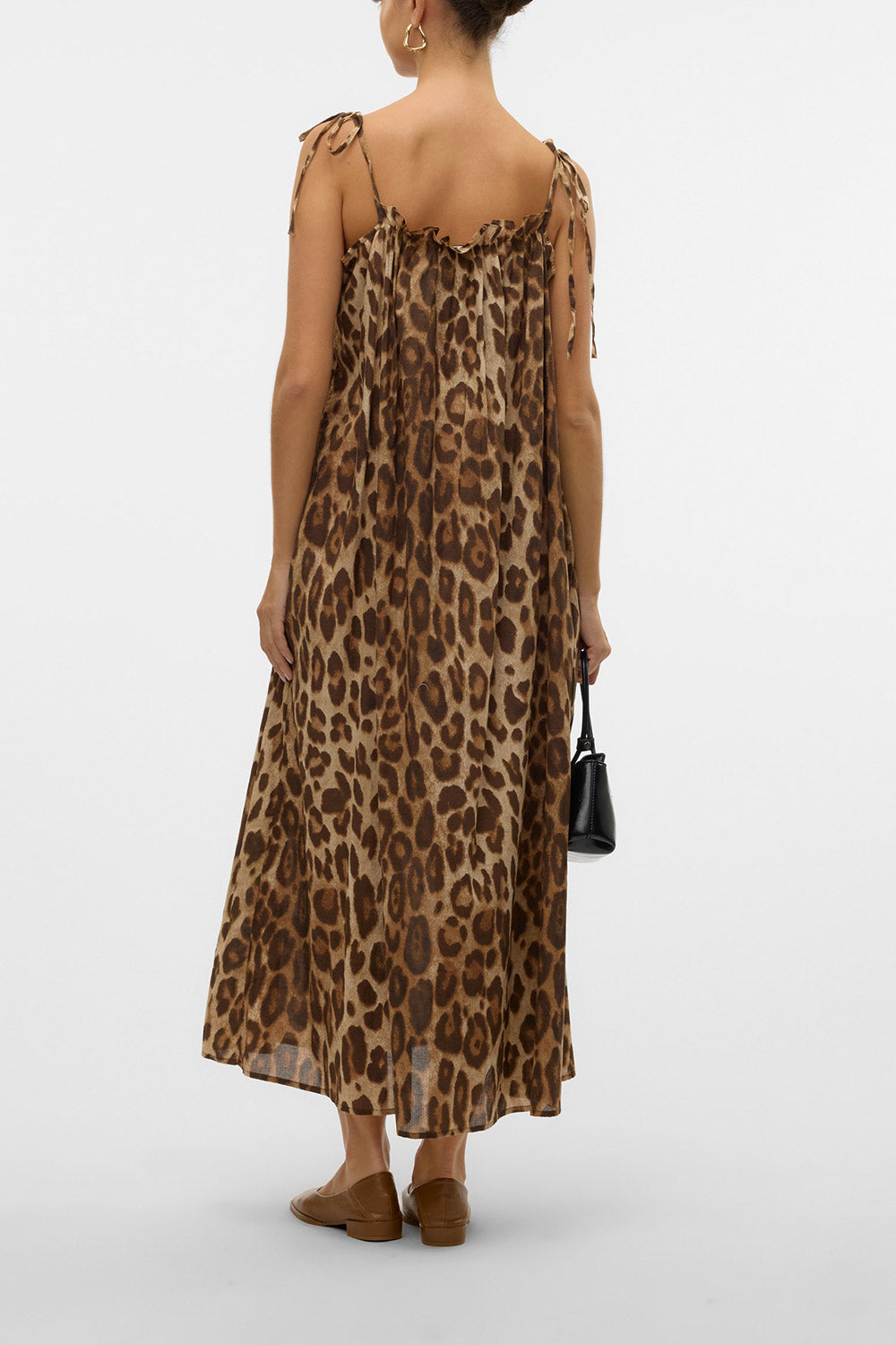 Denizli Leopard Print Oversized Midi Dress | La petite garçonne back model