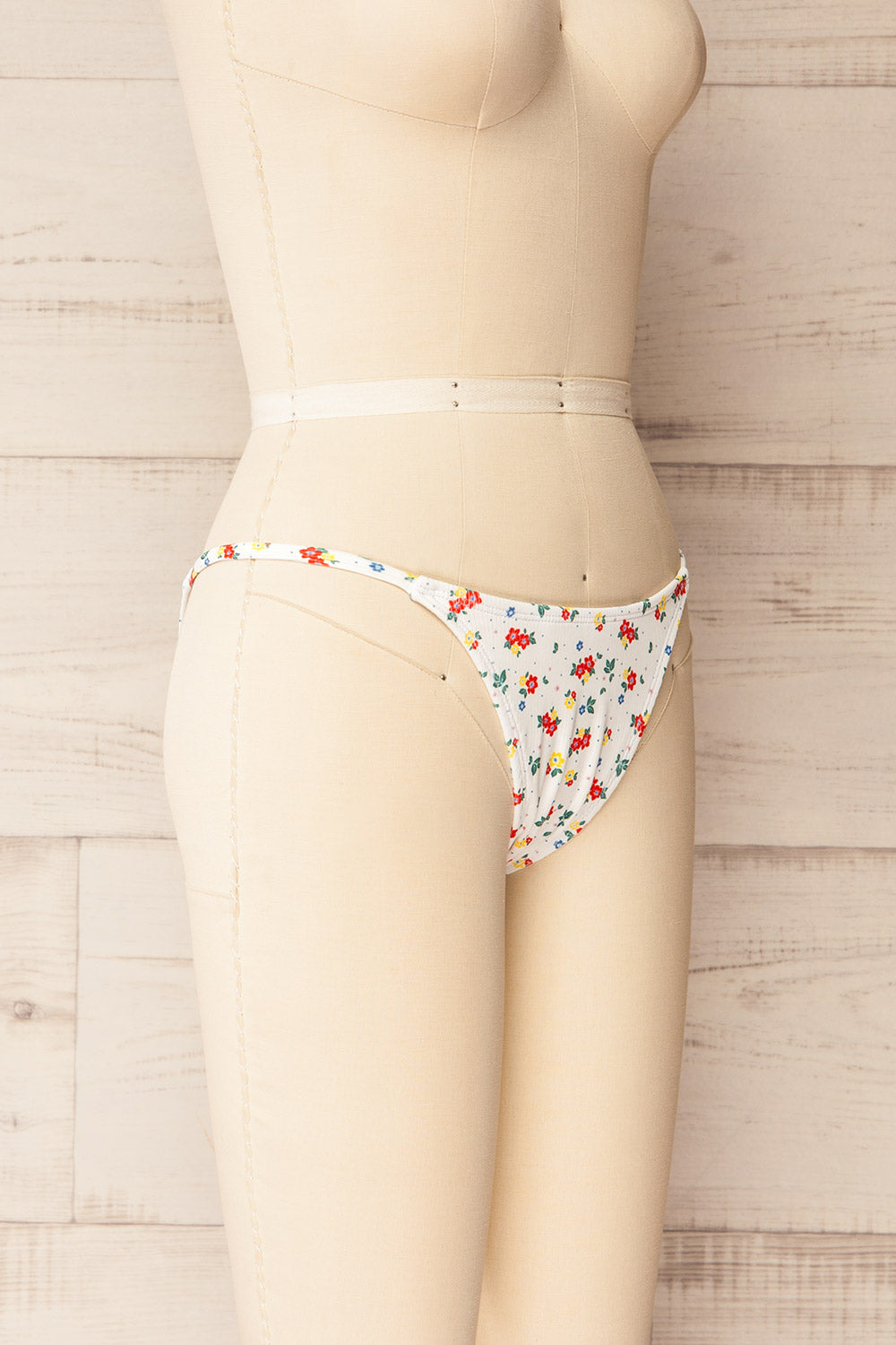 Depok Flowers and Dots Bikini Bottom | La petite garçonne side view