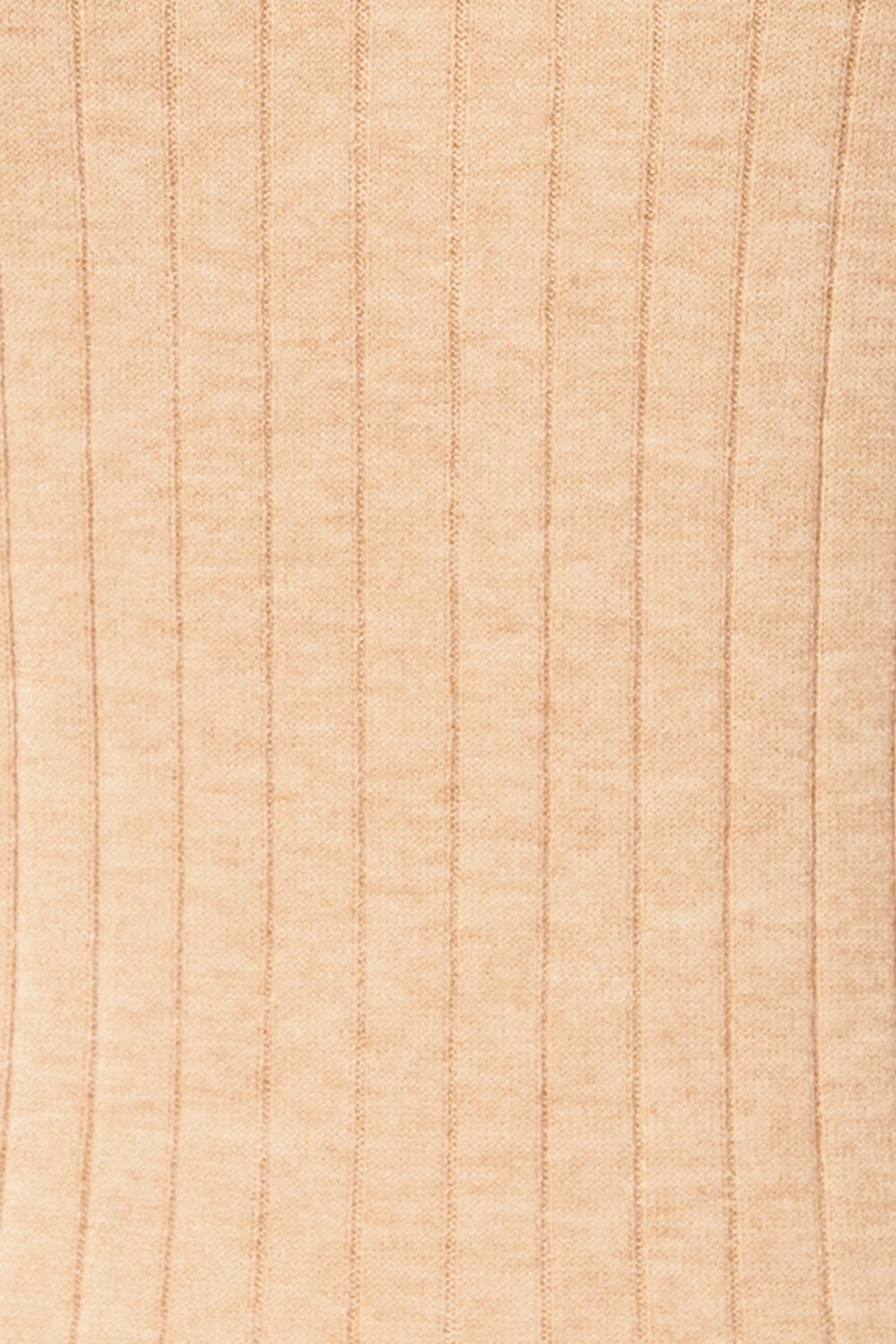 Deurali Beige Ribbed Fitted Top | La petite garçonne fabric