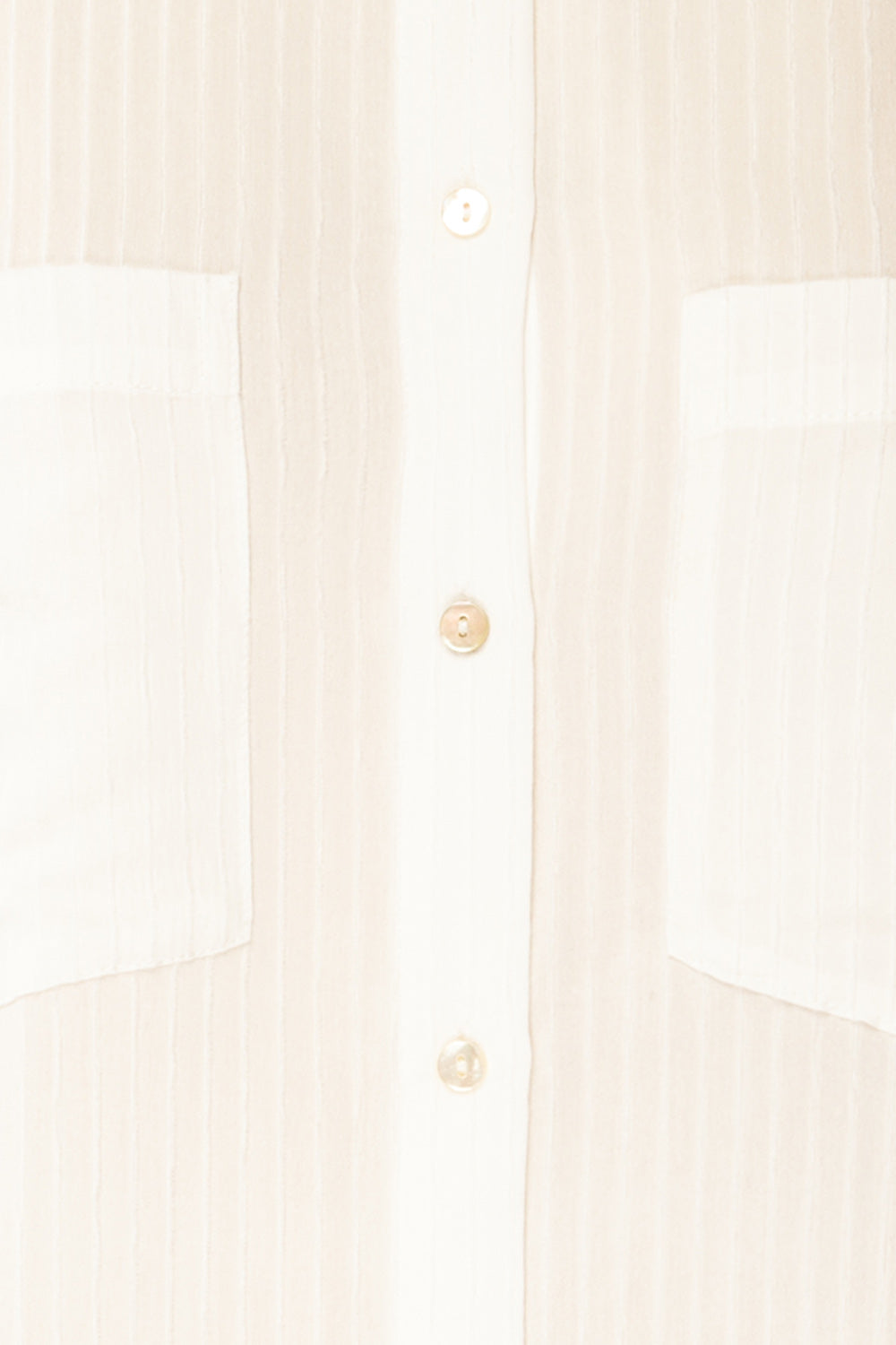 Dhampus White Shirt with Textured Stripes | La petite garçonne fabric