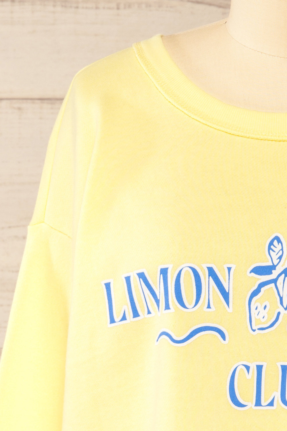 Dhanbad Yellow Sweatshirt "Limoncello Club" | La petite garçonne front