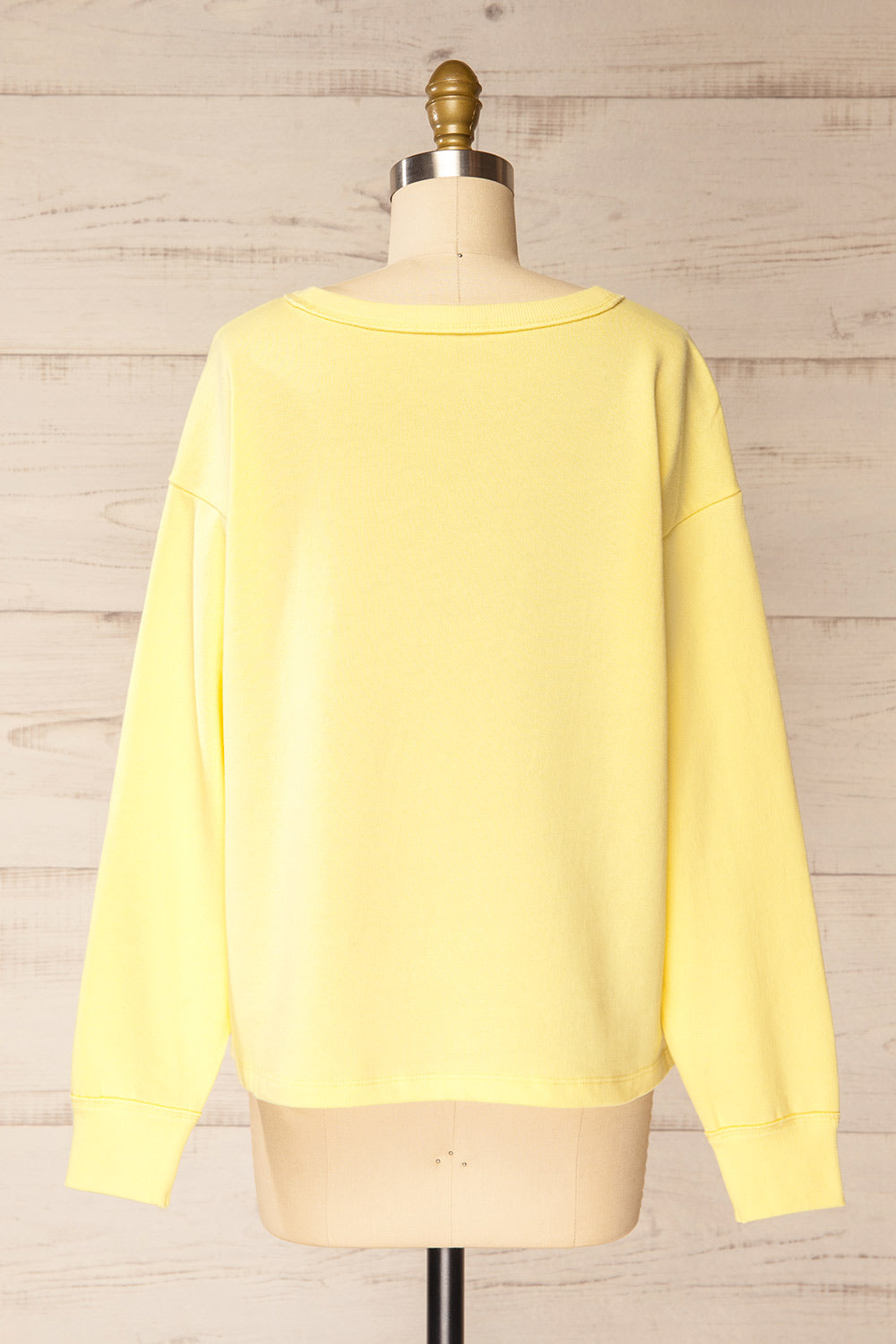 Dhanbad Yellow Sweatshirt "Limoncello Club" | La petite garçonne back view