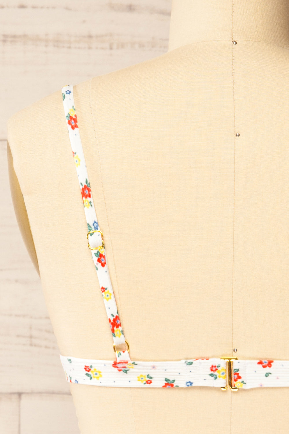 Dhap Flowers and Dots Bikini Top | La petite garçonne back