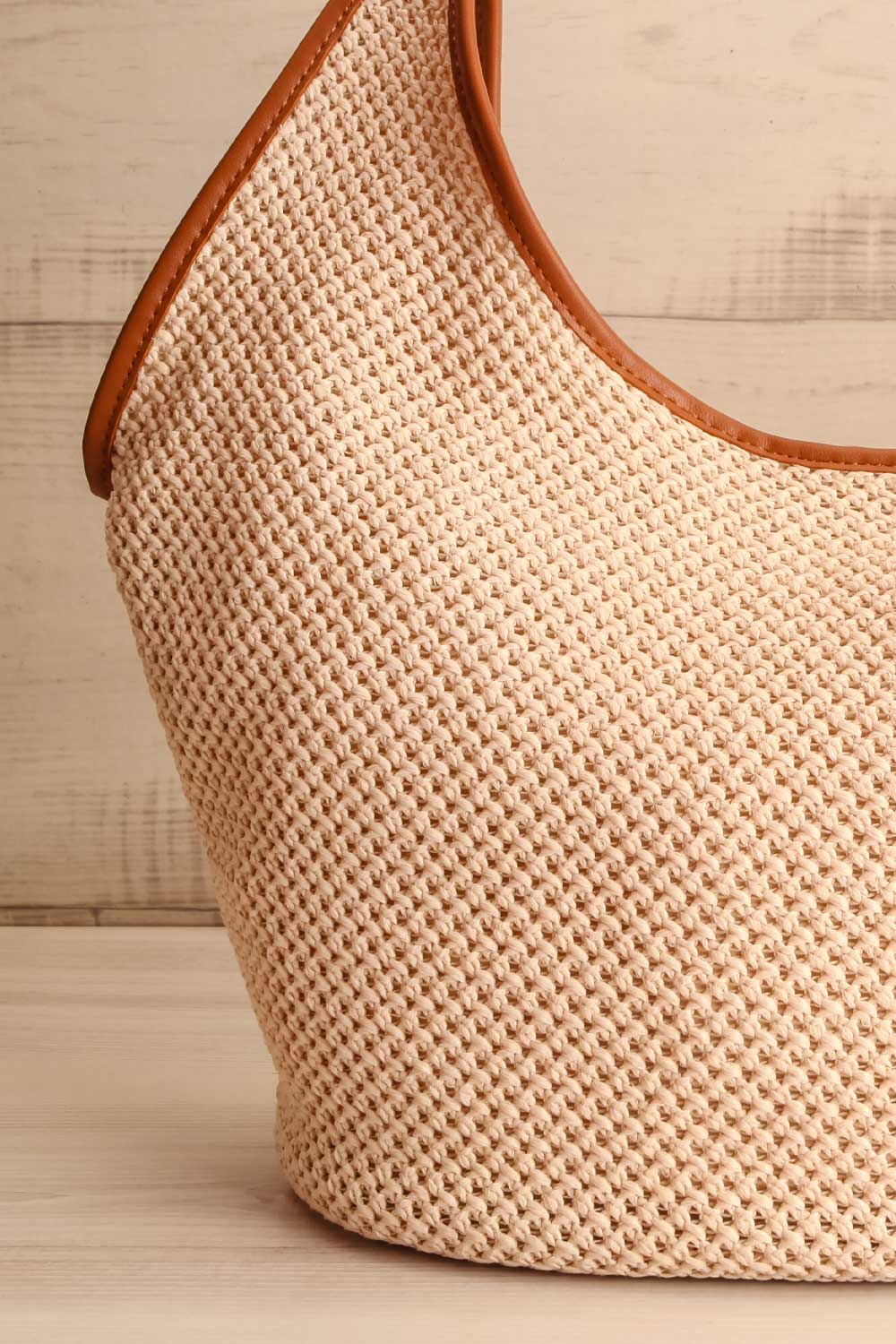 Dogma Ivory Straw Beach Tote Bag | La petite garçonne front