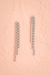 Dulcida Rhinestone Fringe Drop Earrings | Boutique 1861