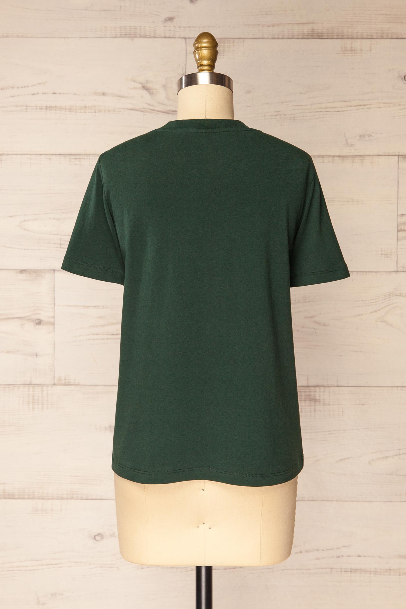 Dumka Green | Cotton T-Shirt with Short Sleeves