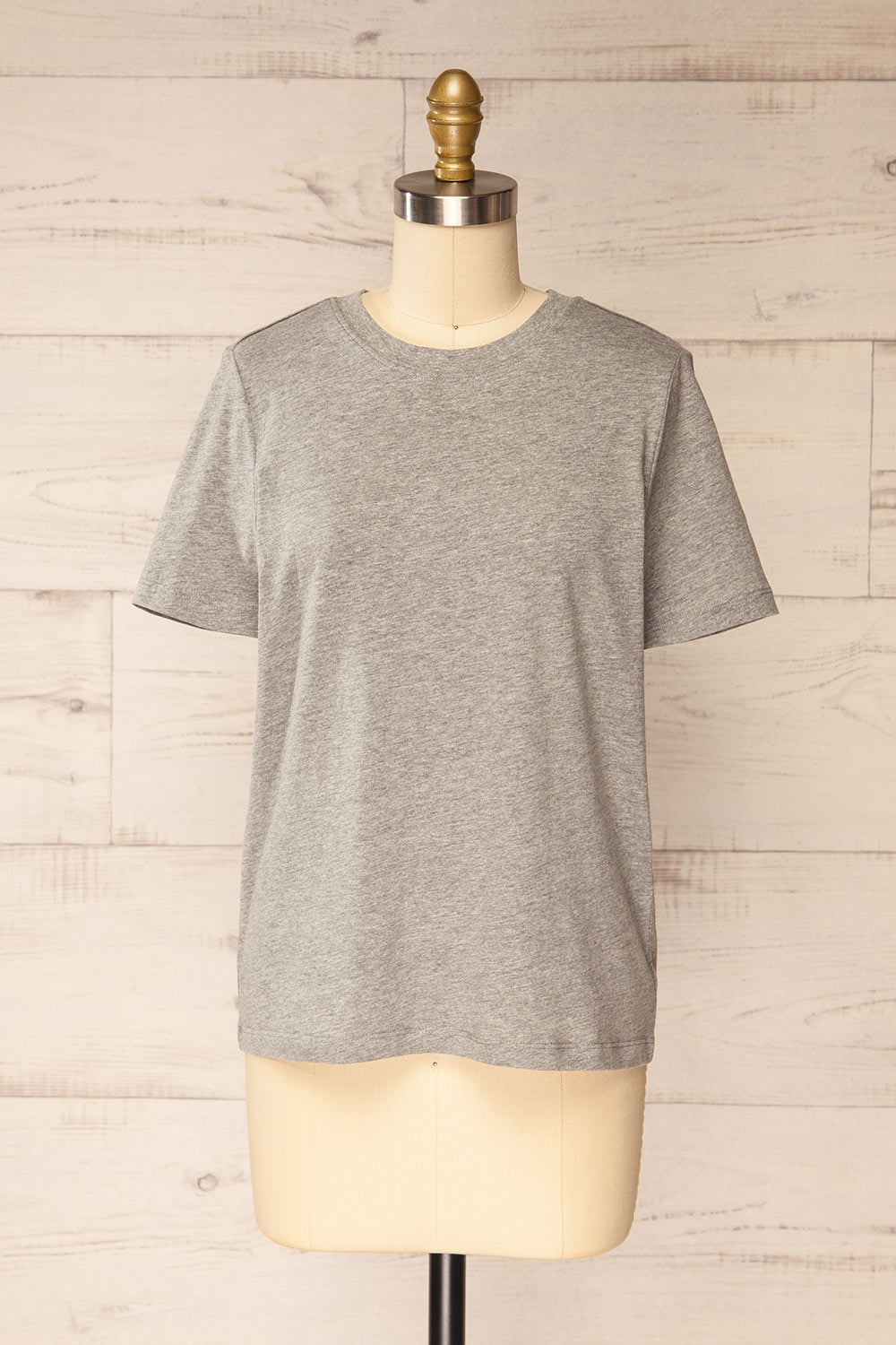 Dumka Light Grey Cotton T-Shirt with Short Sleeves | La petite garçonne