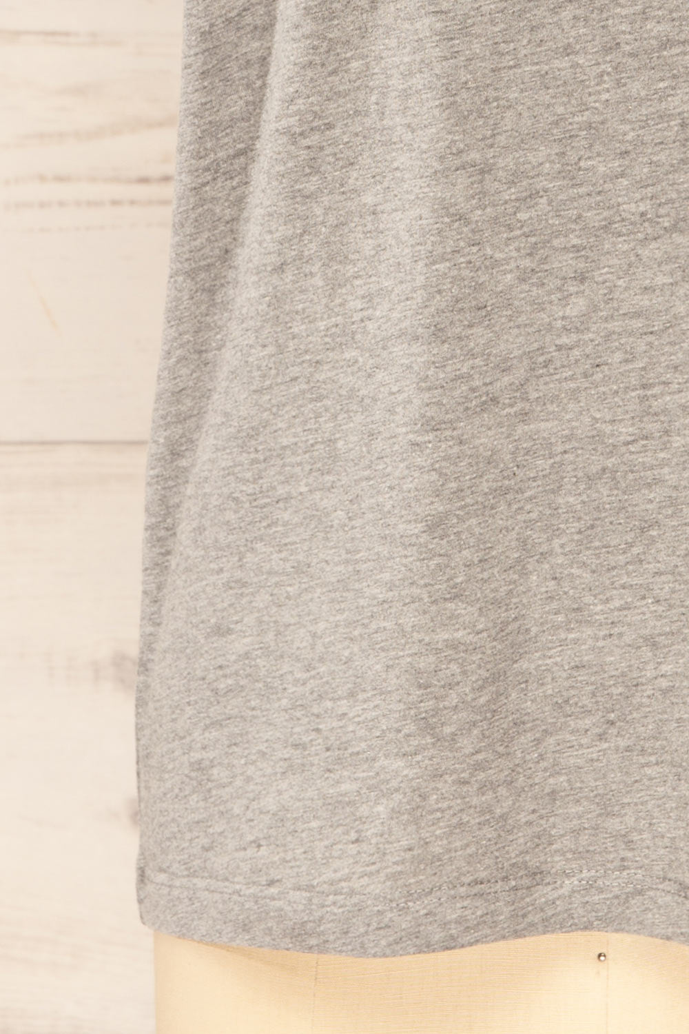 Dumka Light Grey Cotton T-Shirt with Short Sleeves | La petite garçonne bottom