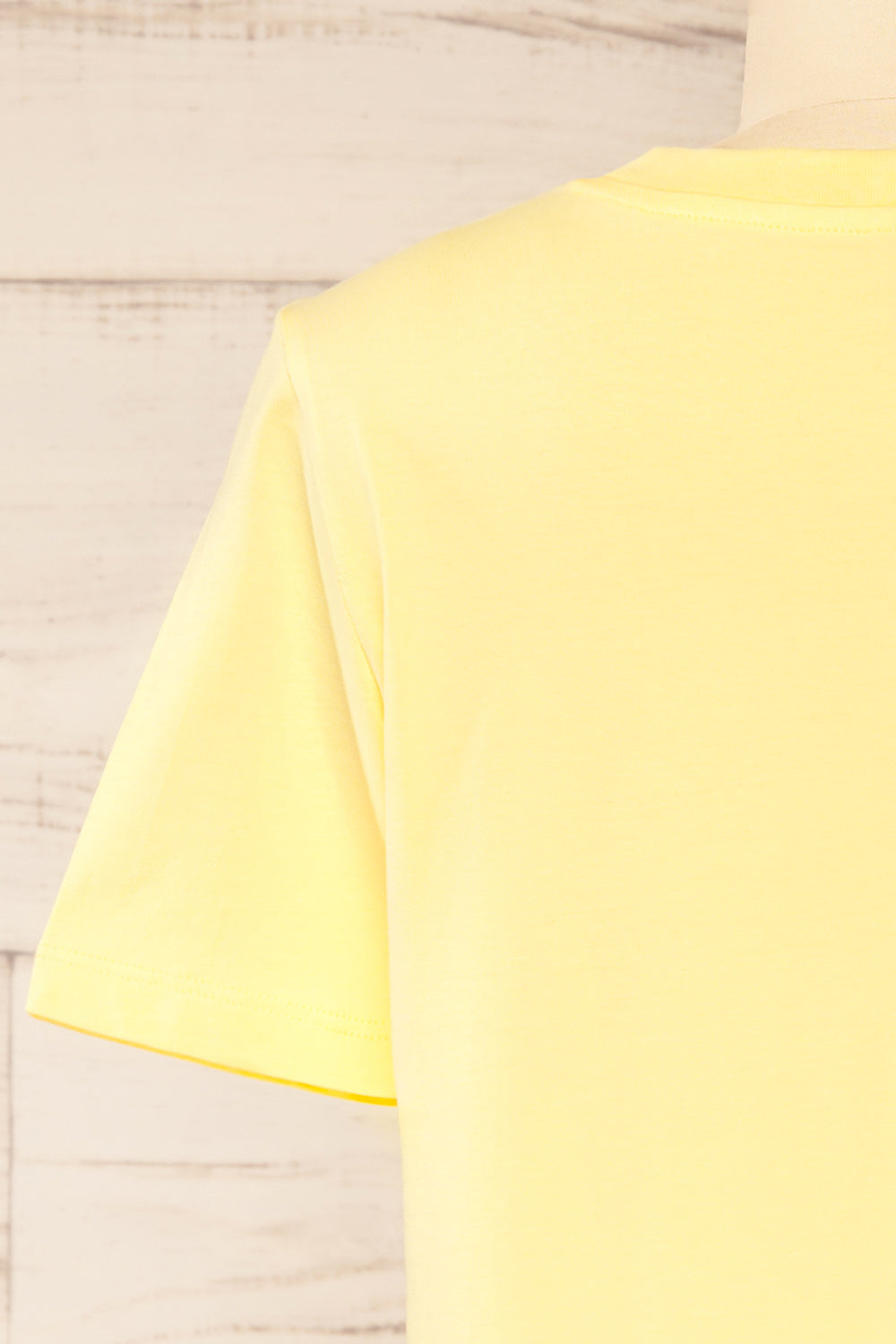 Dumka Yellow Cotton T-Shirt with Short Sleeves | La petite garçonne back