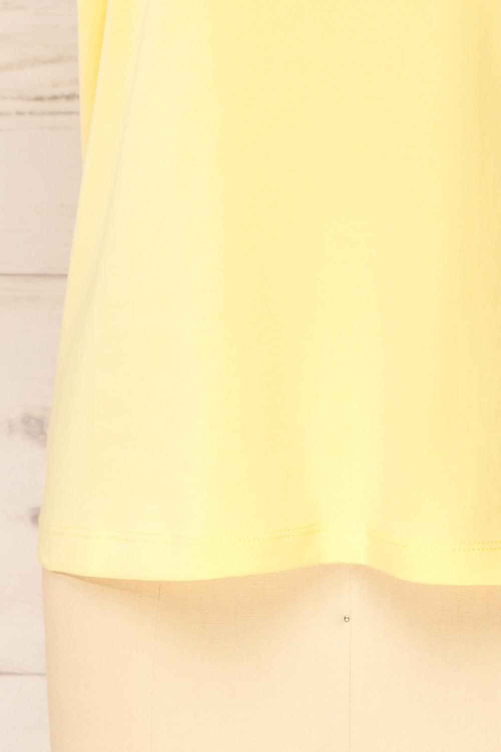 Dumka Yellow Cotton T-Shirt with Short Sleeves | La petite garçonne bottom
