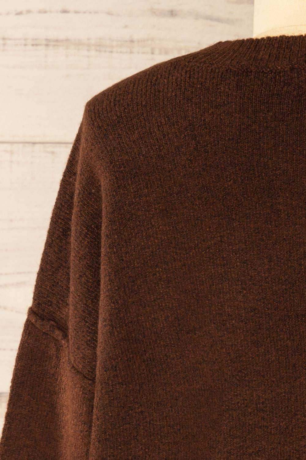 Dundee Brown Soft Loose Sweater | La petite garçonne back