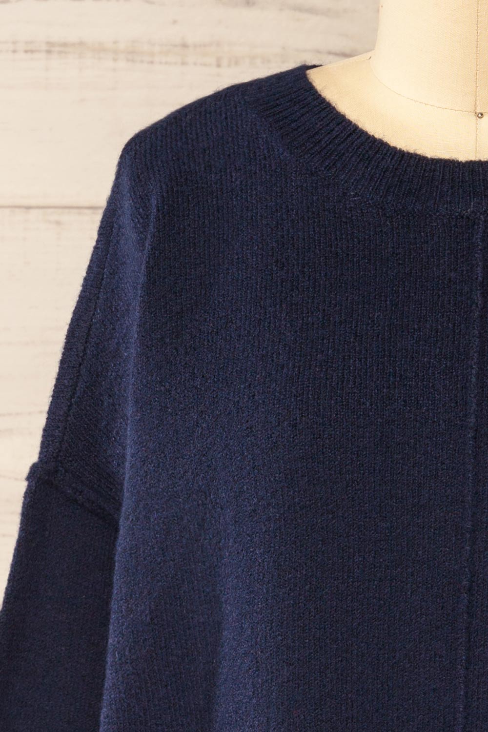 Dundee Navy Soft Loose Sweater | La petite garçonne front