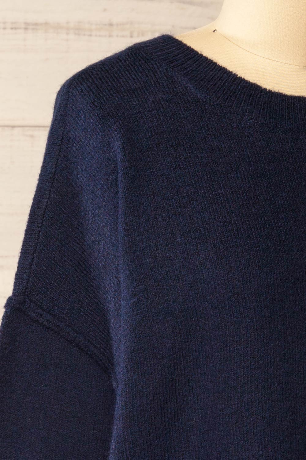 Dundee Navy Soft Loose Sweater | La petite garçonne side