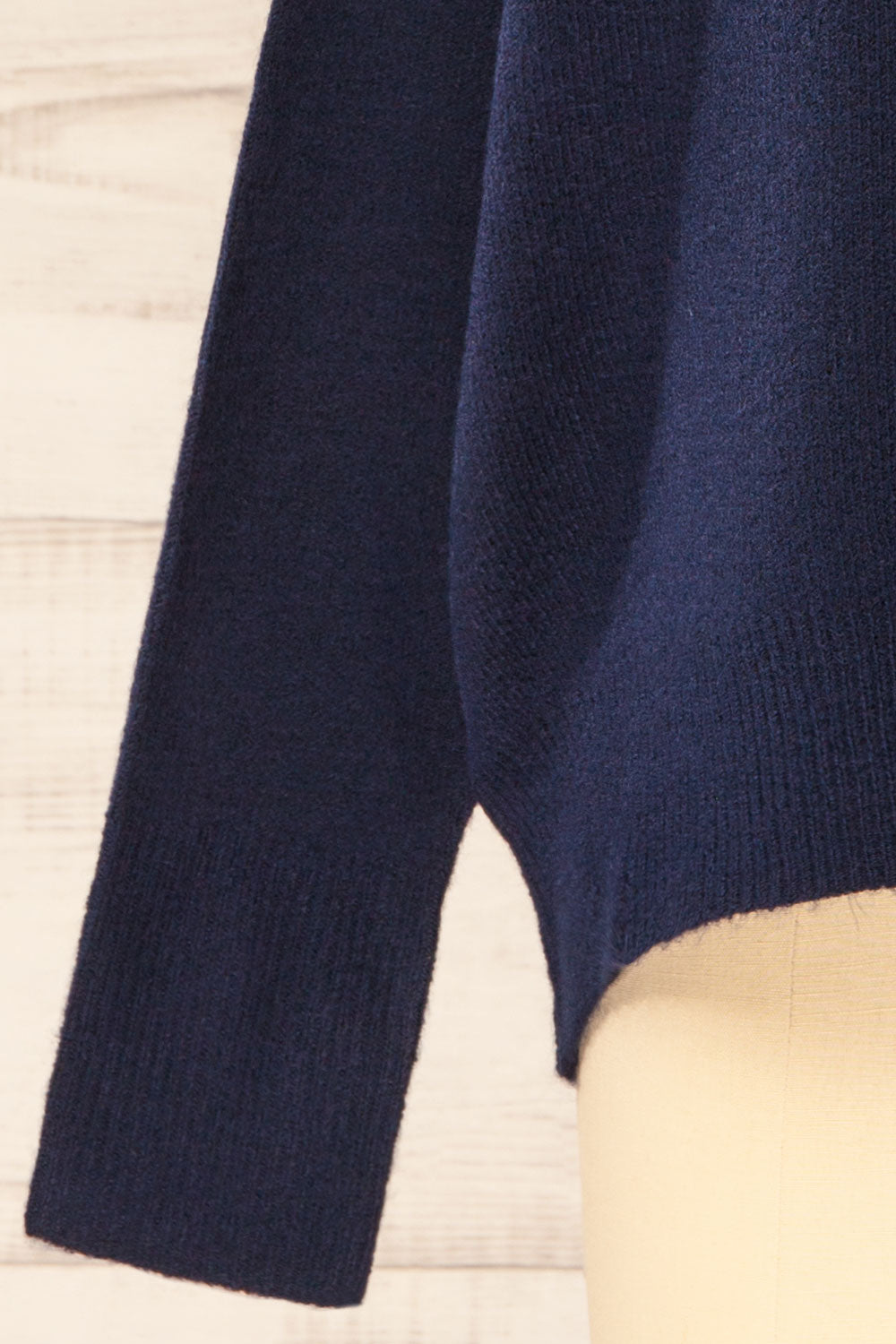 Dundee Navy Soft Loose Sweater | La petite garçonne sleeve