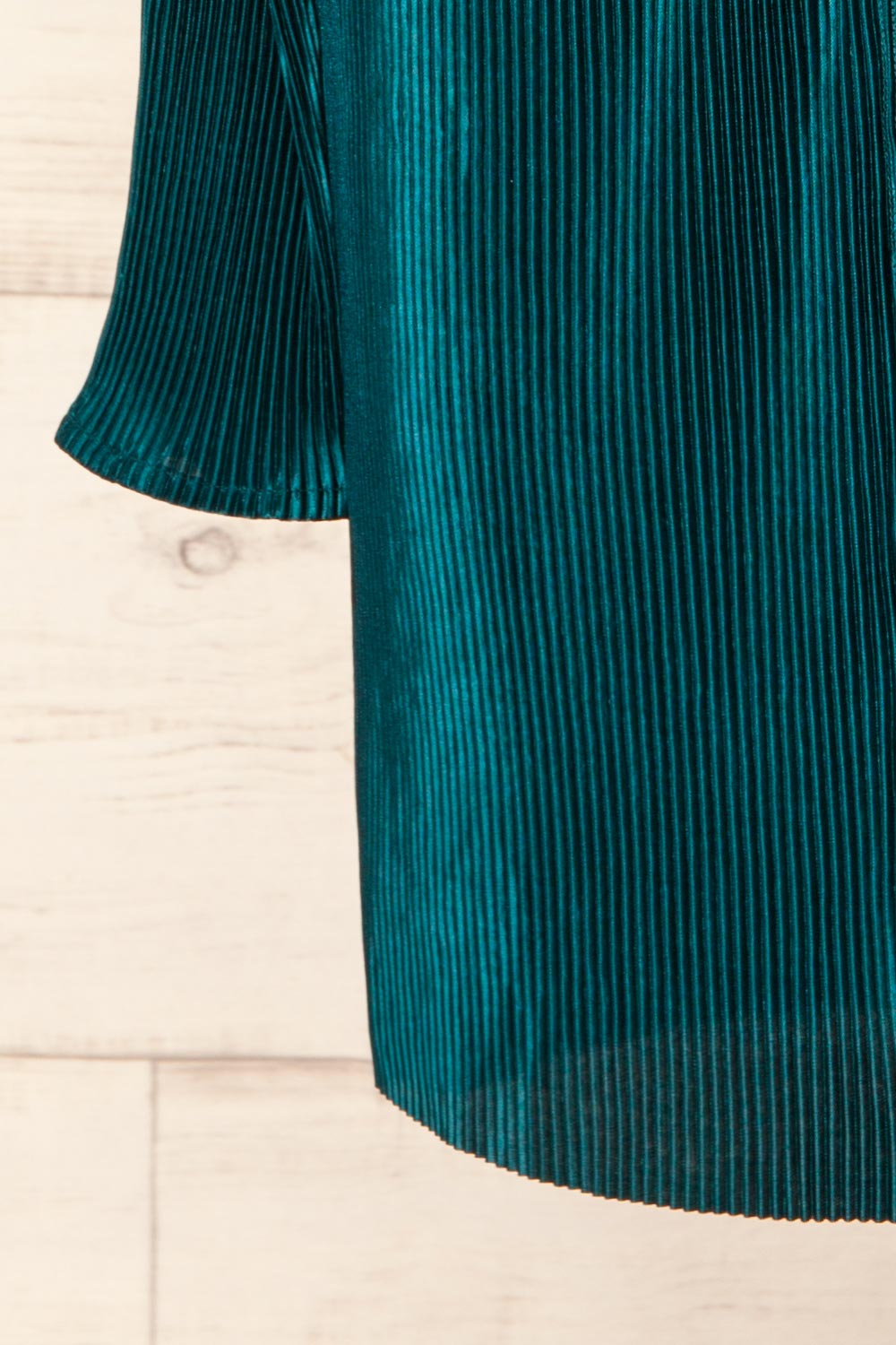 Edmonton Dark Green Ribbed Dress w/ Long Sleeves | La petite garçonne bottom