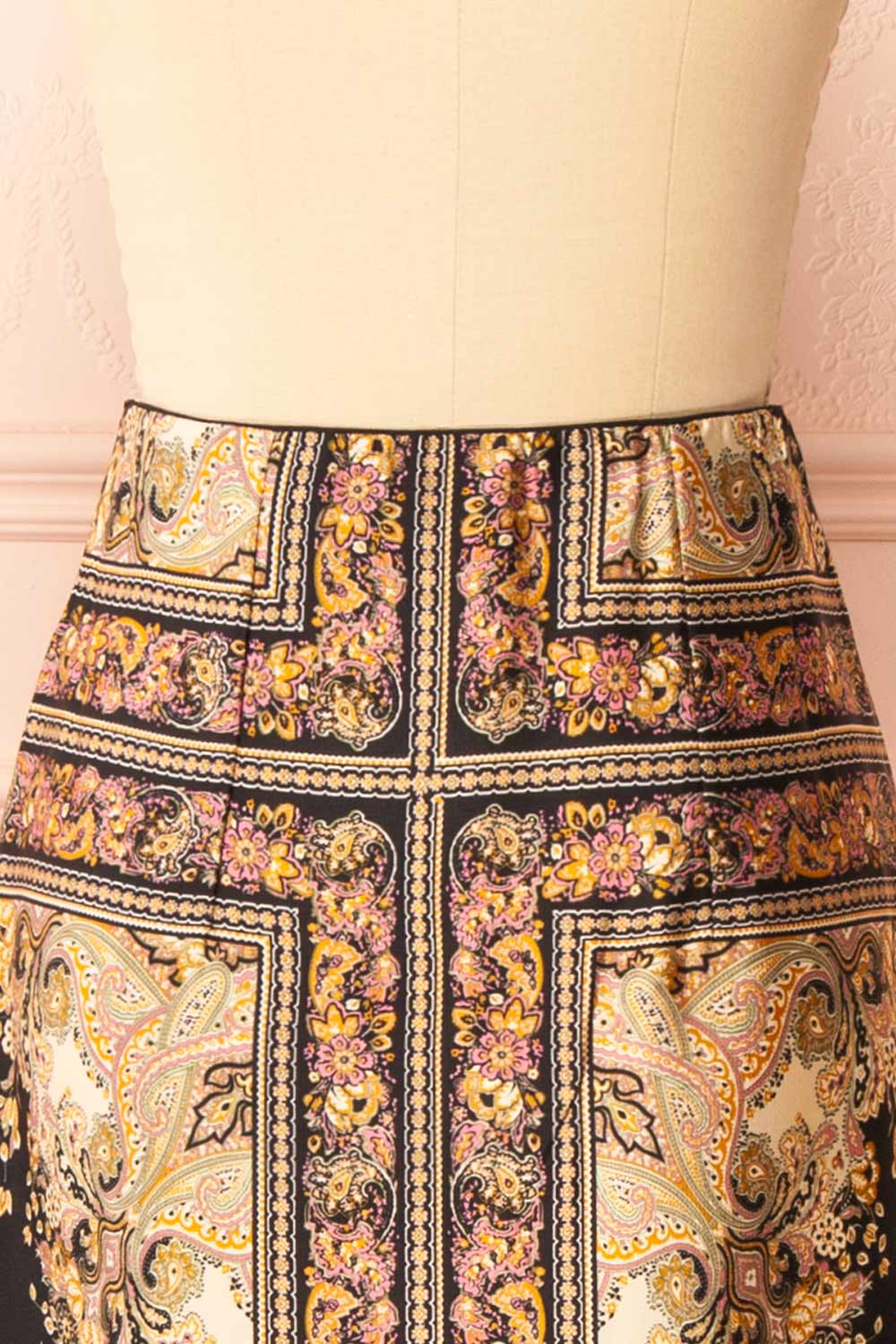 Egerie Long Silky Skirt w/ Ornate Pattern | Boutique 1861 back