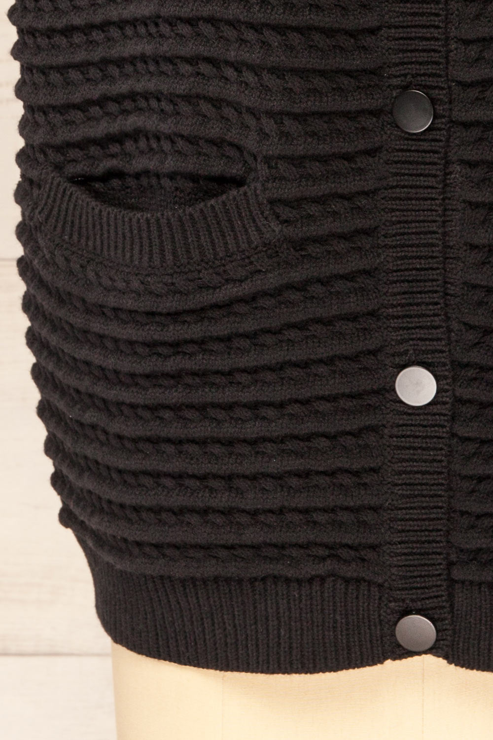 Eisen Oversized Sleeveless Black Vest | La petite garçonne bottom