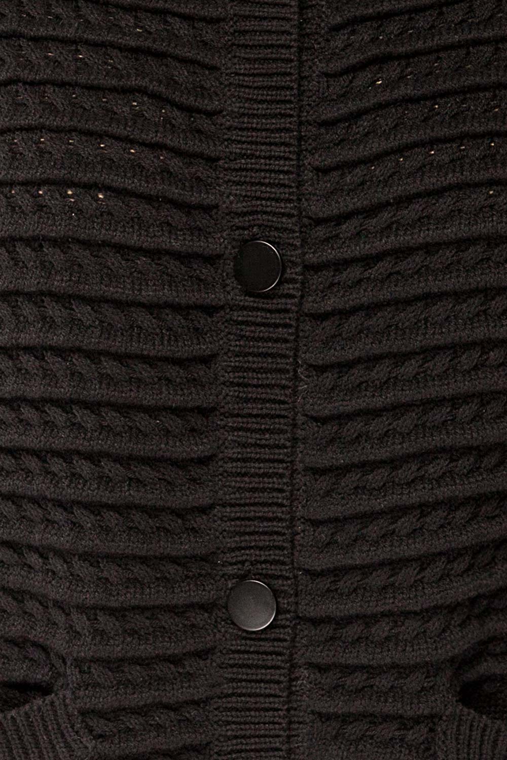 Eisen Oversized Sleeveless Black Vest | La petite garçonne fabric