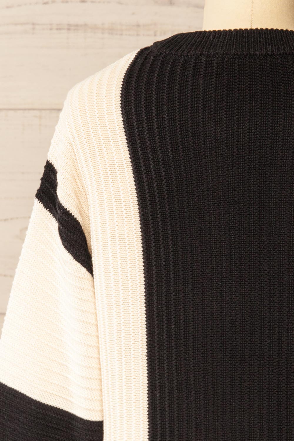 Elazig Two-Toned Long Sleeves Knit Top | La petite garçonne back