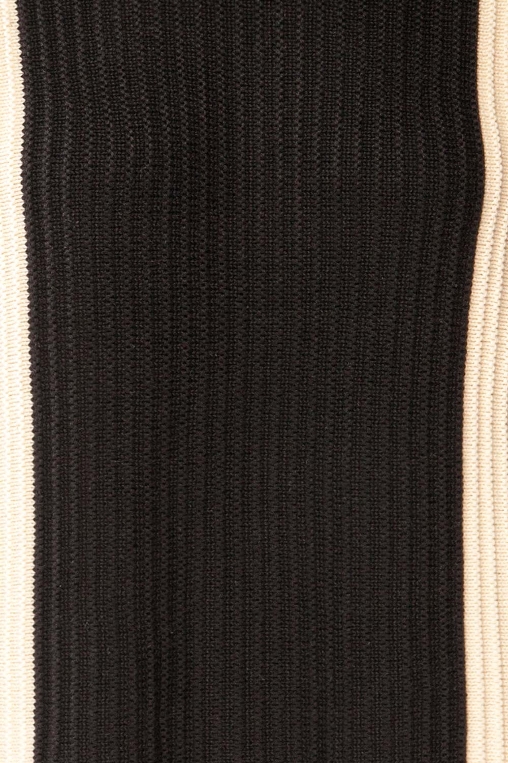 Elazig Two-Toned Long Sleeves Knit Top | La petite garçonne fabric