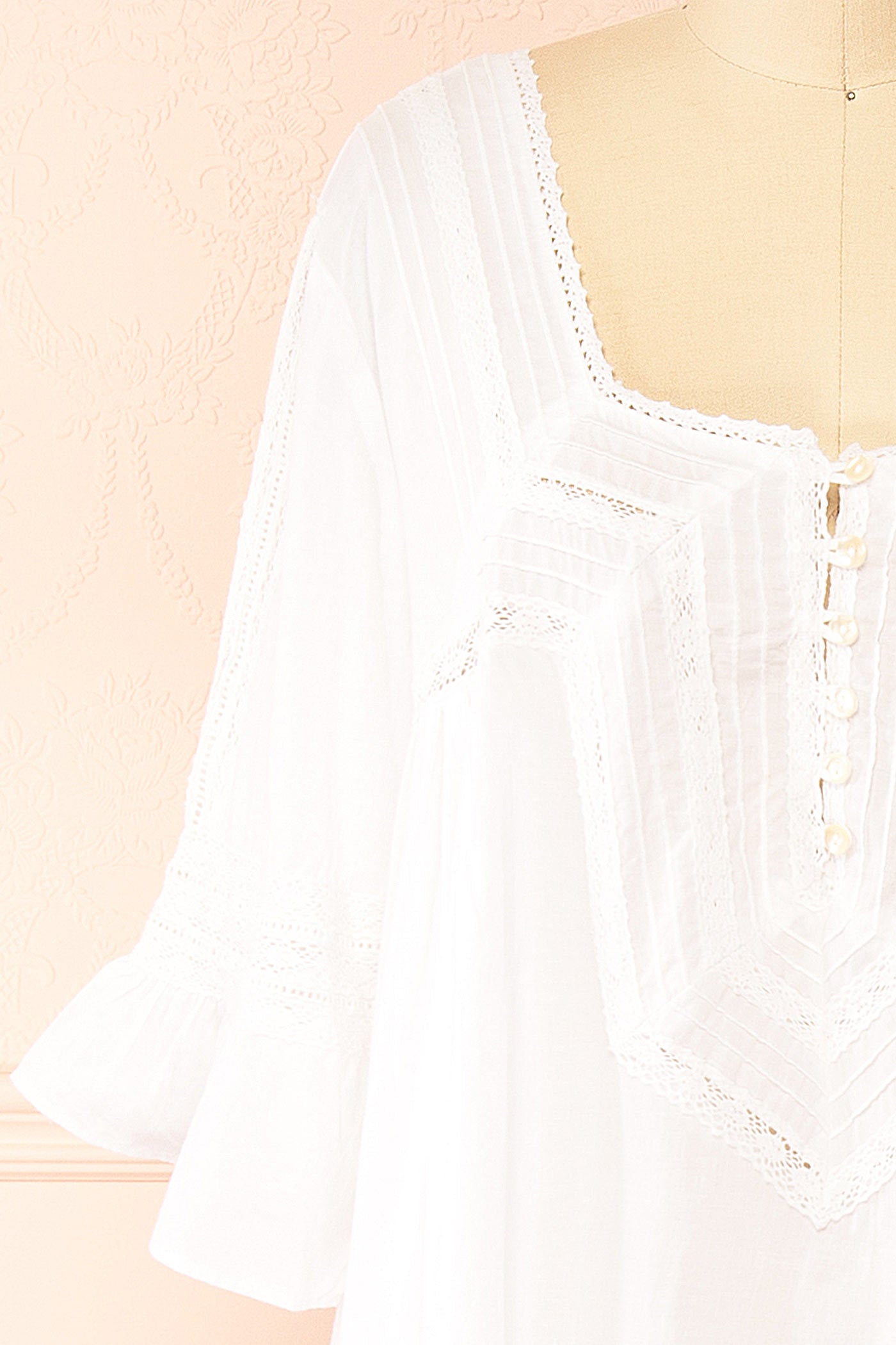 Elfea White Nightgown with Pockets by April Cornell | Boutique 1861 fabric