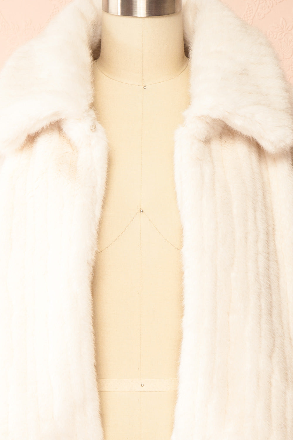 Elida Ivory Short Fake Fur Coat | Boudoir 1861 open